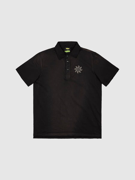 Wip Designed By Bossi: Radiating W Rhinestone Polo