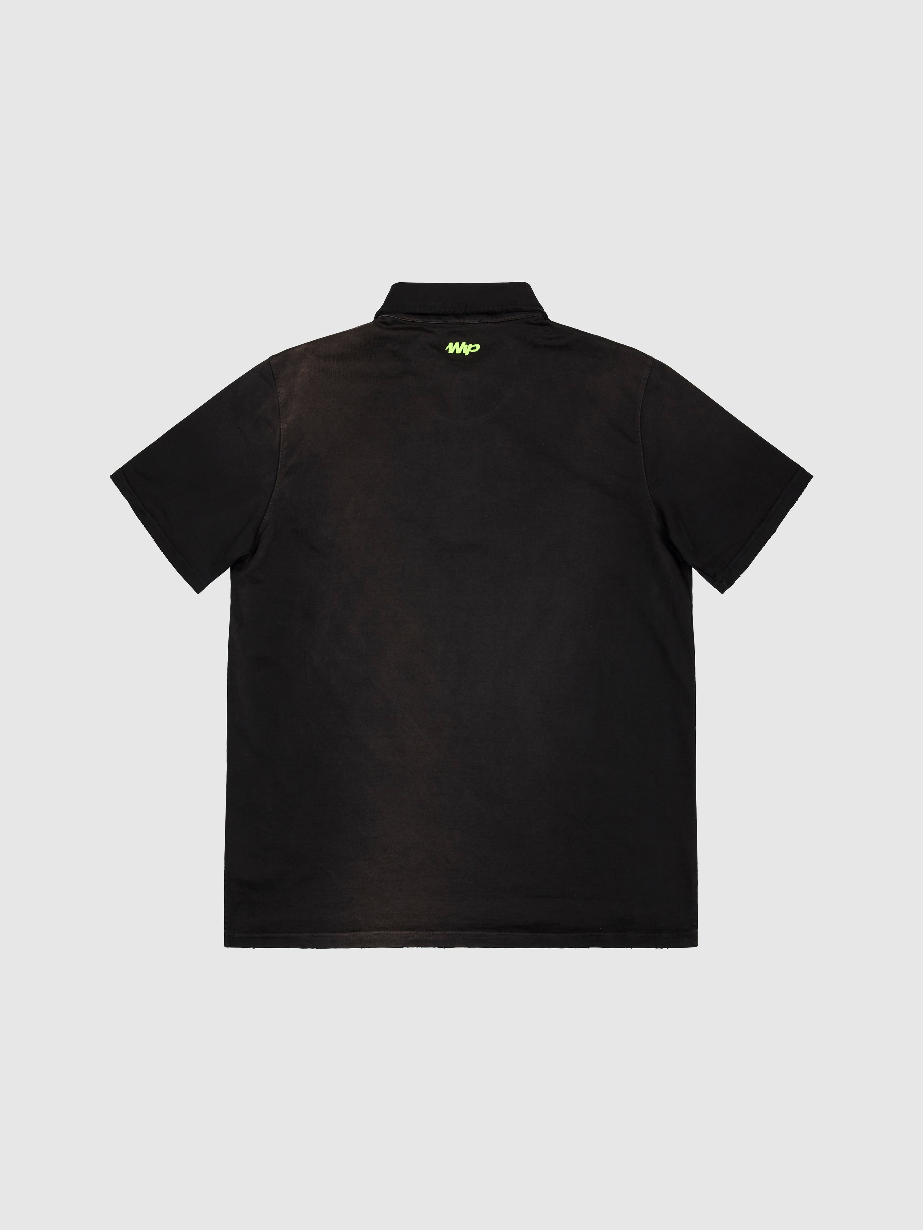 Wip Designed By Bossi: Radiating W Rhinestone Polo