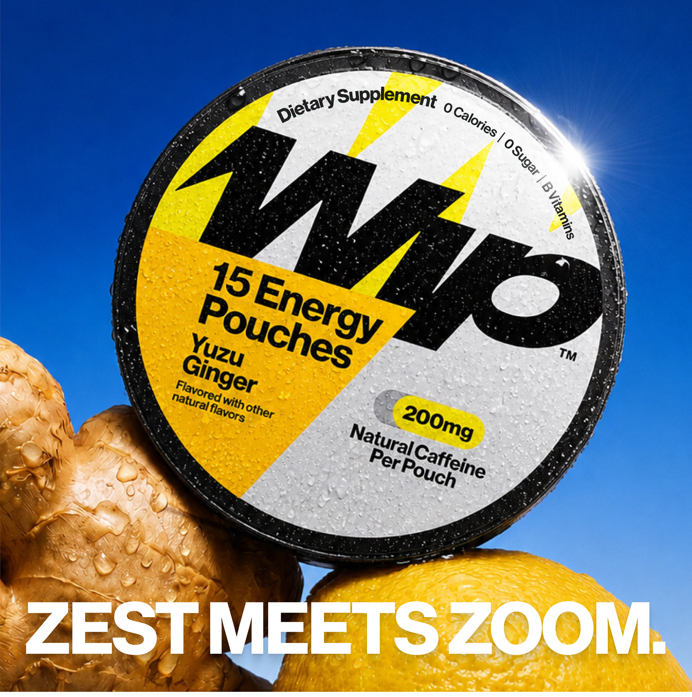 Yuzu Ginger- 15 Energy Pouches – Wip